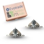 Fixations frontales tiroir supra indaux en acier ? compatible hafele ? avec insert en plastique, 2 pi�ces ...