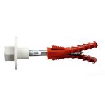 Novipro - fixation lavabo - paroi pleine - vis 2 filets - 10 x 140 - ecrous nylon � �paulement nov92116 ...