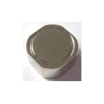 Fixation miroir laiton nickel� et embase 22x22 - 5 pi�ces