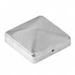 Fixtout - chapeau de poteau pyramidal zingu� � visser - 90 x 90 mm