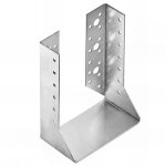 Fixtout - sabot de charpente galvanis  ailes intrieures - larg. 120 x ht. 162 mm