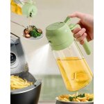 Flacon pulv�risateur d'huile pour la cuisson en verre pour friteuse � air de cuisine, salade, 470 ml, ...