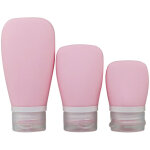 Flacon vide voyage, �tanches bouteille de voyage silicone, lot de 3 pcs, pour hampooing, apr�s - shampooing, ...