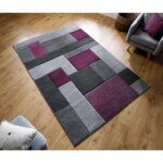 Flair rugs - tapis cubisme courtes mèches design pour salon cosmos violet 120x170 Flair rugs - tapis cubisme courtes mèches design pour salon cosmos violet 120x170