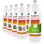 Flambiol bioéthanol 96, 6% premium 15 x 1 l - pour cheminée de table, cheminée & déco de jardin - sans ... Flambiol bioéthanol 96, 6% premium 15 x 1 l - pour cheminée de table, cheminée & déco de jardin - sans ...