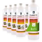 Flambiol bioéthanol 96, 6% premium 6 x 1 l - pour cheminée de table, cheminée & déco de jardin - sans ... Flambiol bioéthanol 96, 6% premium 6 x 1 l - pour cheminée de table, cheminée & déco de jardin - sans ...