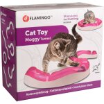 Flamingo - tunnel moggy jeu pour chat  38. 5 cm x 7 cm x 7. 7 cm. rose.