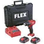 Flex perceuse - visseuse sans fil 2 vitesses light duty 10, 8v, 2 batteries 2, 5 ah, chargeur (516155) ...