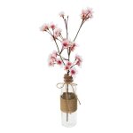 Fleur de cerisier artificiel 46cm - blanc silumen