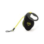 Flexi - laisse enrouleur neon giant gt3 - 210 - s - neo - 12 - noir et jaune - pour chiens jusqu'a 50 ...