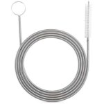 Flexible cleaning brush for supply pipe