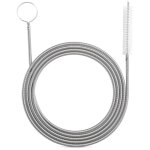 Flexible cleaning brush for supply pipe