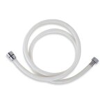 Flexibles - flexible de douche plastique 1500 mm, blanc pvc / 155, 1 - novaservis