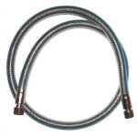 Flexible de gaz naturel inox - 1, 00m - validit� illimit�e - raccordement � visser - s651111 - comap