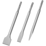 Flintronic burins sds plus, set 3 (burin large, burin plat, burin pointu) pour perceuses l�g�res et marteaux ...