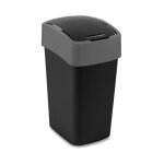 Curver - poubelle flip 25l / poubelle noire