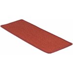 Tapis d'escalier pure nature rectangulaire - sans bordure rouge 23, 5 x 65 cm