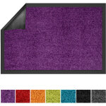 Tapis de porte paillasson d'entr�e use&wash violet 120 x 300 cm