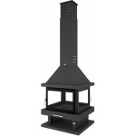 Fm biomasa - po�le � bois chemin�e 4 faces - firematic kingston 10. 4 kw porte fonte - avec vitre s�rigraphi�e ...