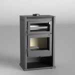 Fm calefaccion - po�le � bois ventil� avec four - firematic kentucky 9. 5 kw sans ventilateur