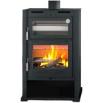 Fm calefaccion - po�le � bois ventil� avec four - firematic kentucky 9. 5 kw sans ventilateur