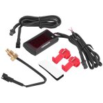 Fockety compteur de jauge de temp�rature de temp�rature de l'eau pour moto, avertissement flash � plus ...