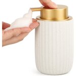 Fon mousseur c�ramique 320 ml pompe mousse, distributeur savon / gel douche vide rechargeable