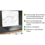 Plaque wenko multi - platte 56 x 50 cm en verre marbr plaque de protection cuisine planche  dcouper ...