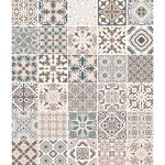 Crdence de cuisine 'carreaux de ciment' wenko fond de hotte, protge les murs des claboussures de cuisson, ...