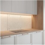 Saint gobain - fond de hotte verre transparent trempe 70x60 6 mm avec 4 trous + kit de fixation - 6, ...