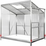 Fondation pour serre de jardin base fondement cadre pour serre support serre en acier galvanis m5: 190x122x11 ...