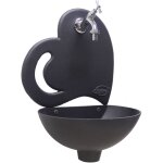 Fonderia bongiovanni - fontaine murale afrodite pour jardin extérieur avec robinet en laiton chromé Fonderia bongiovanni - fontaine murale afrodite pour jardin extérieur avec robinet en laiton chromé