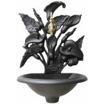 Fontaine murale calla, pour jardin, maison, balcon, avec robinet en laiton, finition au choix : poli Fontaine murale calla, pour jardin, maison, balcon, avec robinet en laiton, finition au choix : poli