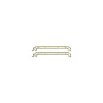 Fondital - fix'alu console double pour fixation rapide - a 63 - entraxe 800 mm