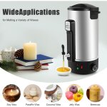 Fondoir cire bougie machine pot de fusion cire �lectrique acier inoxydable 10. 8l, 1100 w bec verseur ...