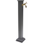 Fonderia bongiovanni ? fontaine colonne sidney en acier galvanis� ? hauteur 90 cm ? robinet en laiton ...