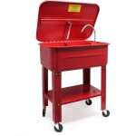 Wiltec - fontaine de dgraissage nettoyage de pices mcaniques bac de lavage 80l avec pompe garage atelier ...