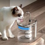 Fontaine � eau automatique pour chat avec d�tecteur de movement, forme du robinet, fontaine a eau chat ...