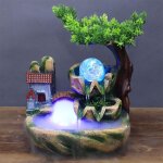 Fontaine d'int�rieur avec �clairage led fontaine d'int�rieur avec plantes, salon avec atomiseur et �clairage ...