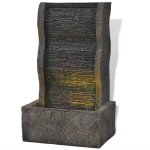 Fontaine d'int�rieur avec lampe led polyr�sine