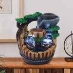 Fontaine d'int�rieur avec plantes et �clairage led - fontaine d'int�rieur cascade avec pompe et �clairage ...