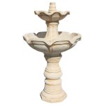 Anaparra - fontaine de jardin merope 80x145cm. pierre reconstitue couleur ocre