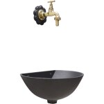 Fonderia bongiovanni - fontaine murale 600 pour mur de jardin balcon extérieur avec robinet 195 / l en ... Fonderia bongiovanni - fontaine murale 600 pour mur de jardin balcon extérieur avec robinet 195 / l en ...