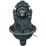 Fontaine murale design de tte de lion vidaxl