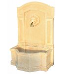 Anaparra - fontaine murale jardin lesera 109x71cm. pierre reconstitue couleur ocre - naturel