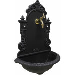 Fonderia bongiovanni - fontaine murale mod�le pamplona pour jardin potager avec robinetterie en laiton ...