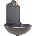 Fonderia bongiovanni - fontaine murale modèle valencia pour jardin potager avec robinet finition au choix ... Fonderia bongiovanni - fontaine murale modèle valencia pour jardin potager avec robinet finition au choix ...