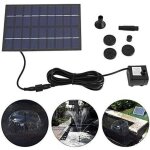 Fontaine solaire, 1. 8w 18 12cm mini du paysage fontaine a eau, pompe � eau solaire pour fontaine de ...