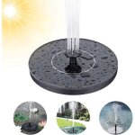 Fontaine solaire ext�rieur, pompe � eau bassin solaire avec 7 styles de fontaine, mini fontaine flottante ...