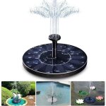 Fontaine solaire , pompe de bassin solaire 1, 4 w avec 4 effets, hauteur maximale de 70 cm, pompe solaire, ...